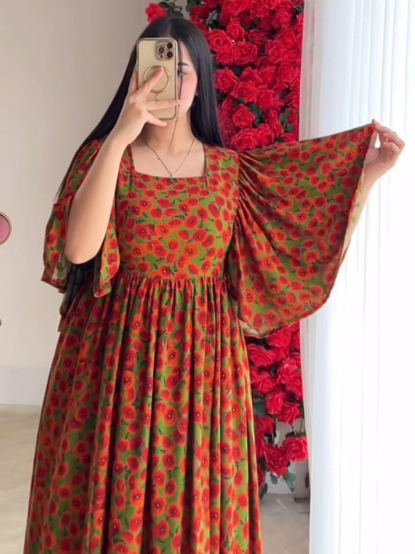 Kudbi's Kiwi Maxi western Style Gown