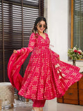 Kudbi's Minaxi Anarkali Suit With Duppata Set.