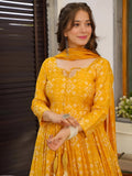 Kudbi's Minaxi Anarkali Suit With Duppata Set.