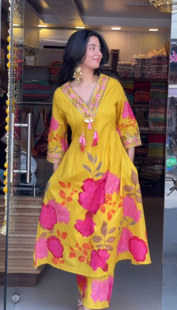 Fommi Heavy Fancy gown set with Dupatta