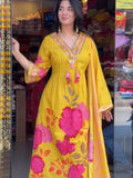 Fommi Heavy Fancy gown set with Dupatta