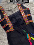Noor-e-Navratri – Black Beauty Kurti. ( only kurti )