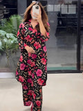 Kudbi's Flower Fancy Shirt Style co-ords set