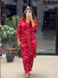 Kudbi's Flower Fancy Shirt Style co-ords set