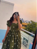 Kudbi's Sunfest Cotton Frock Style.