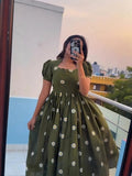 Kudbi's Sunfest Cotton Frock Style.