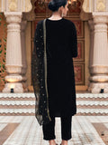 Lizza Fancy Embroidery Velvet Suit Pair &  Dupatta set.