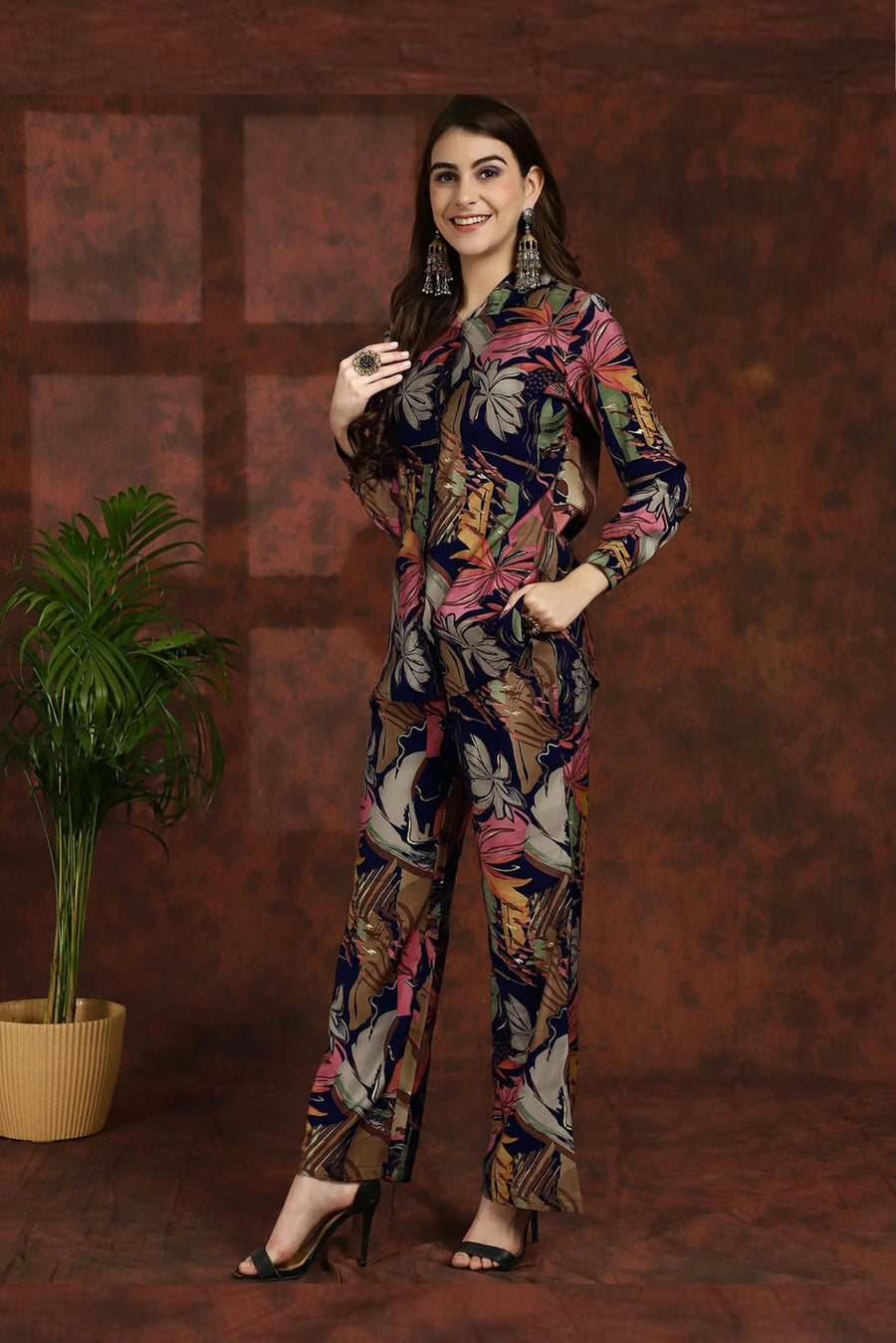 Alisha Floral Print Primium Co-ords Set.