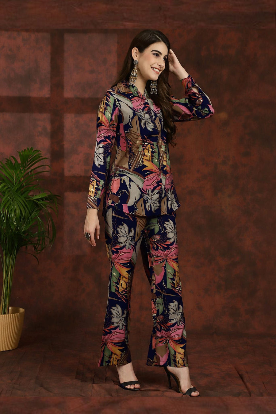 Alisha Floral Print Primium Co-ords Set.