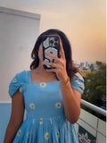 Kudbi's Sunfest Cotton Frock Style.