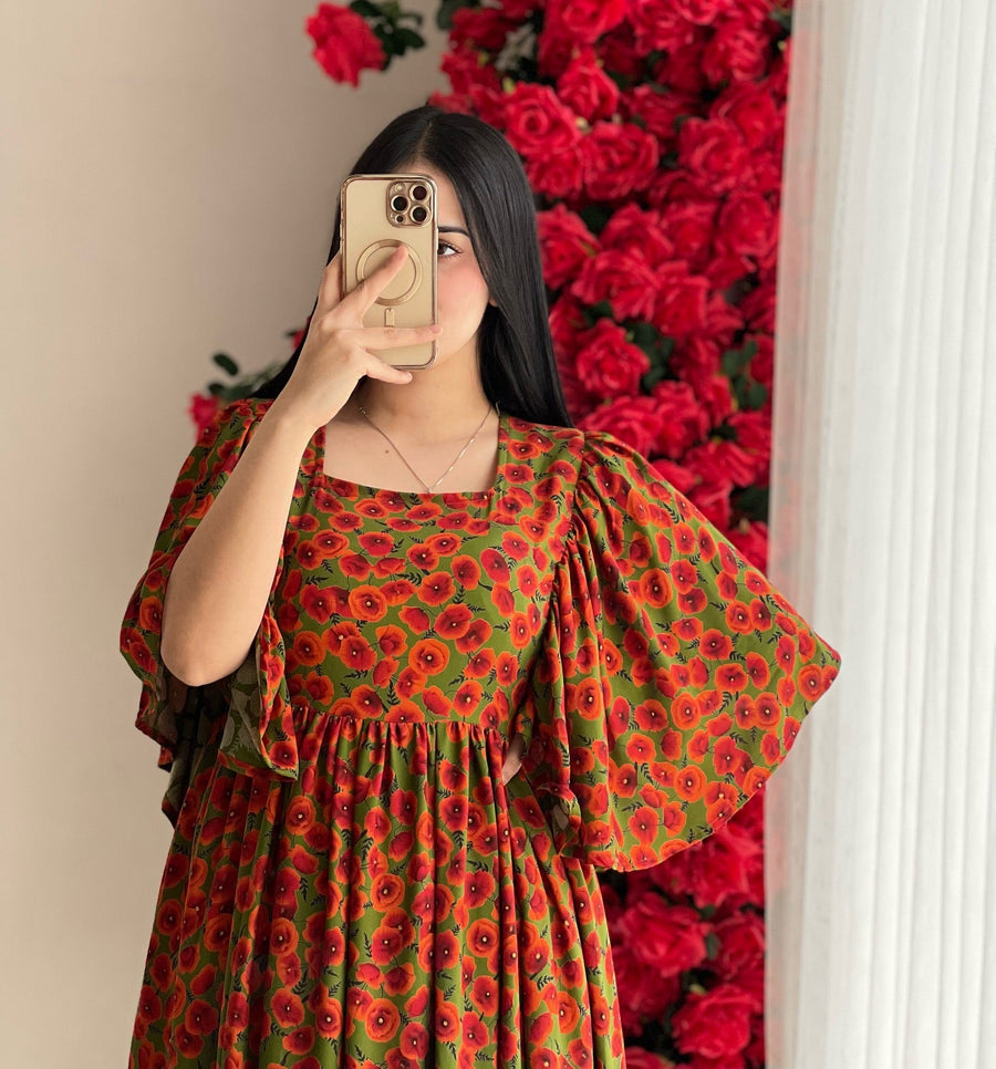 Kudbi's Kiwi Maxi western Style Gown