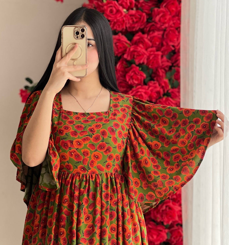 Kudbi's Kiwi Maxi western Style Gown