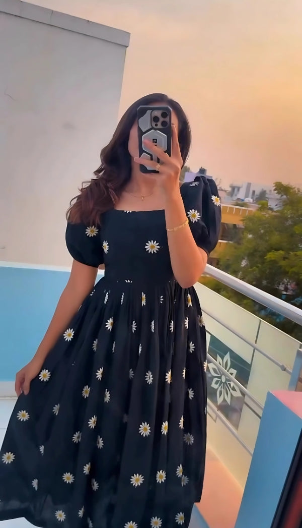 Kudbi's Sunfest Cotton Frock Style.