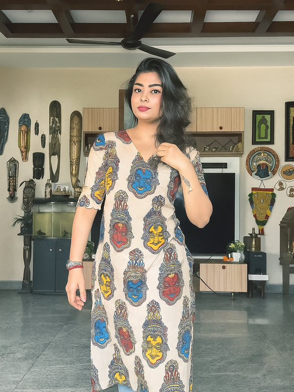 Kathak Motif Kurti for women (Only Kurti)