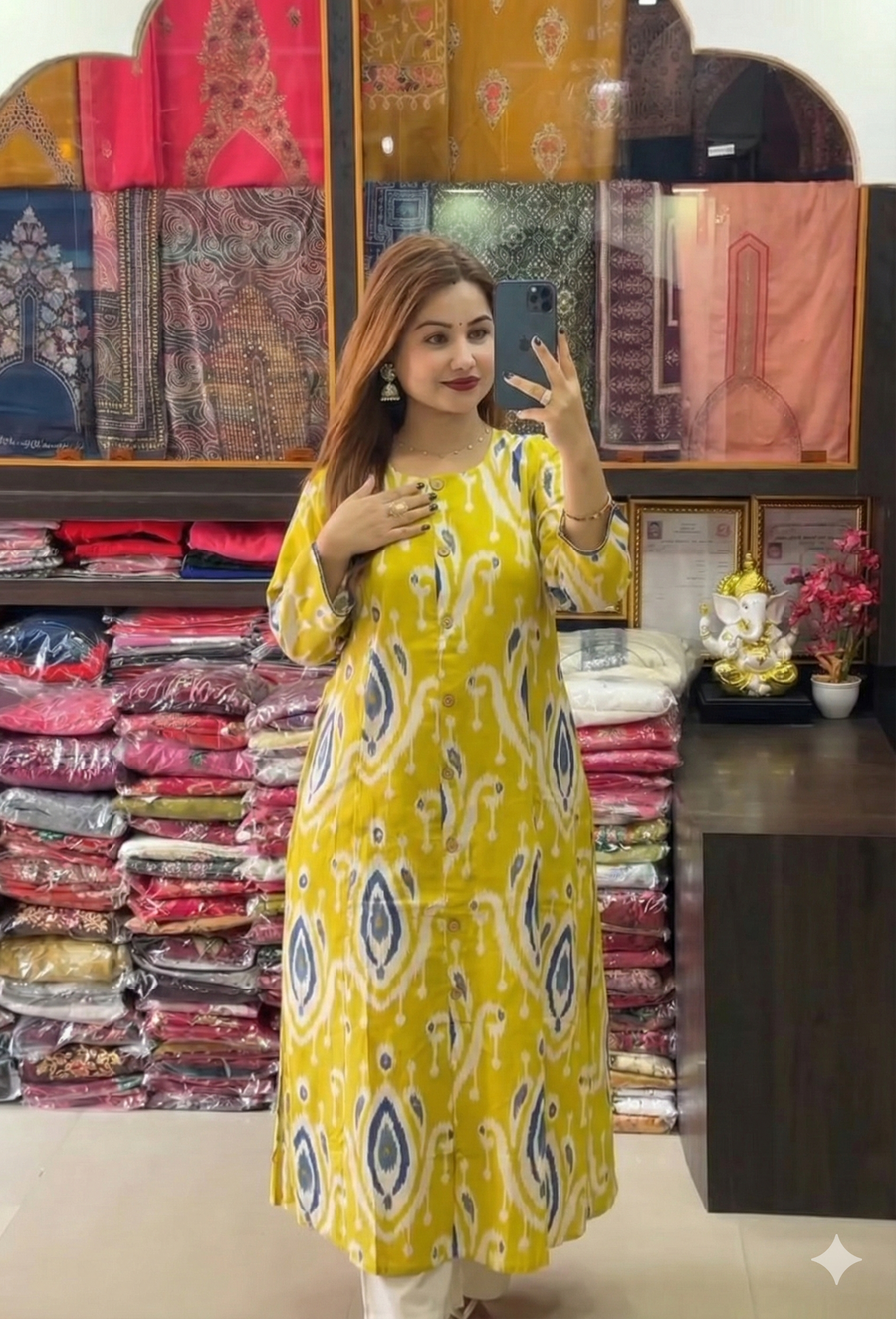 Bloom Cotton Kurta set by Designer