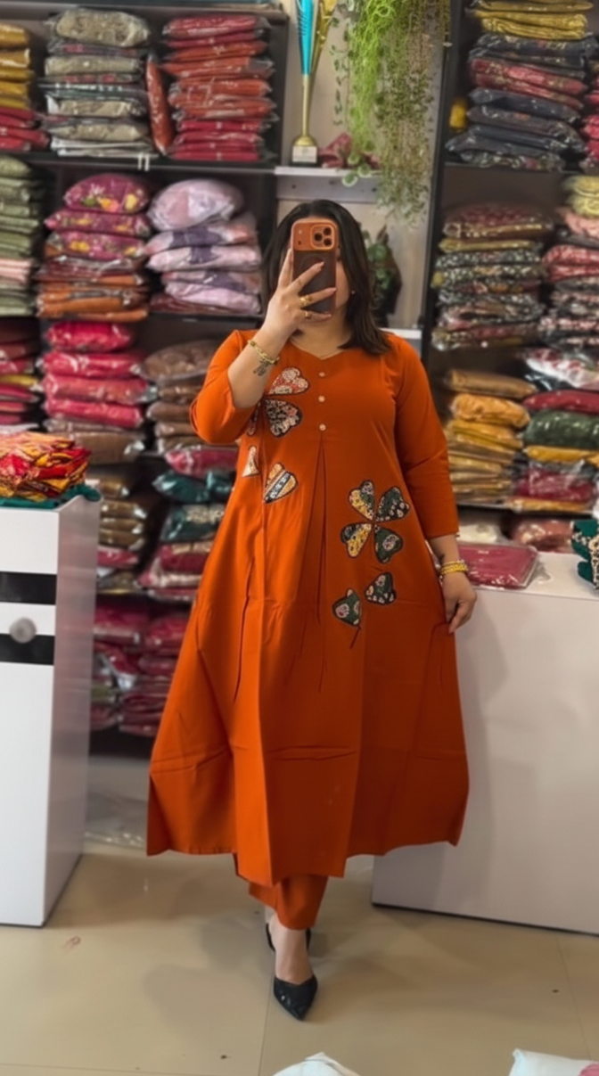 Kudbi's Love-Leaf Cotton Co-ords Set