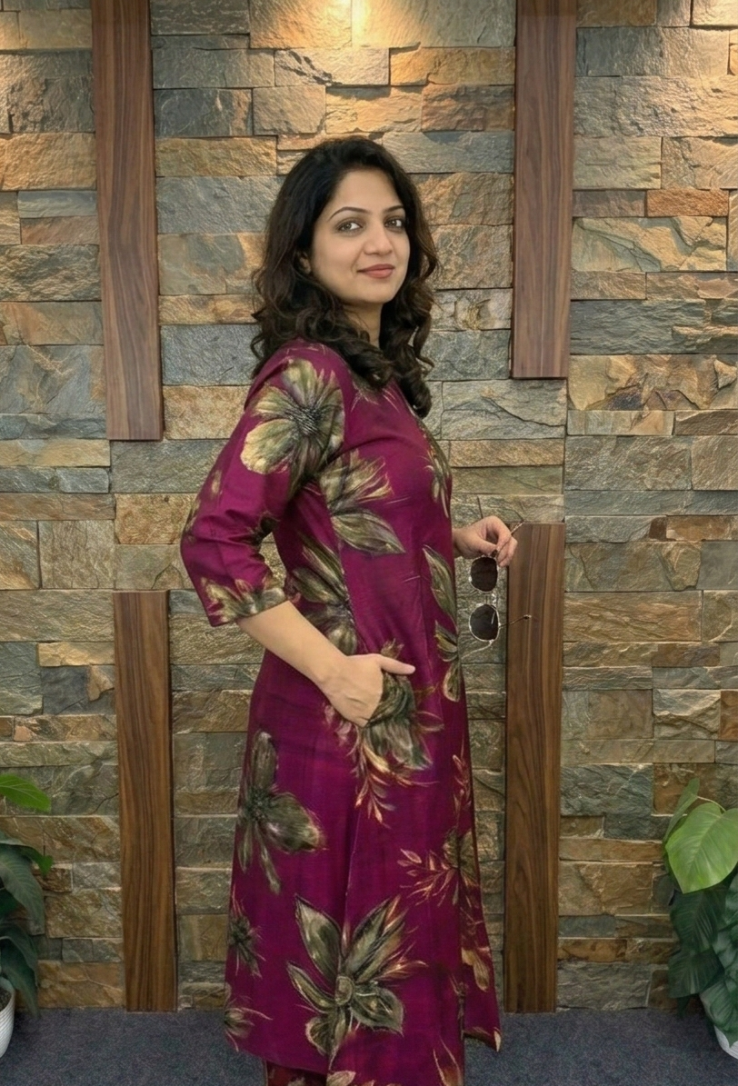 Kudbi's Samira Stylish Co-ords Set for this season.
