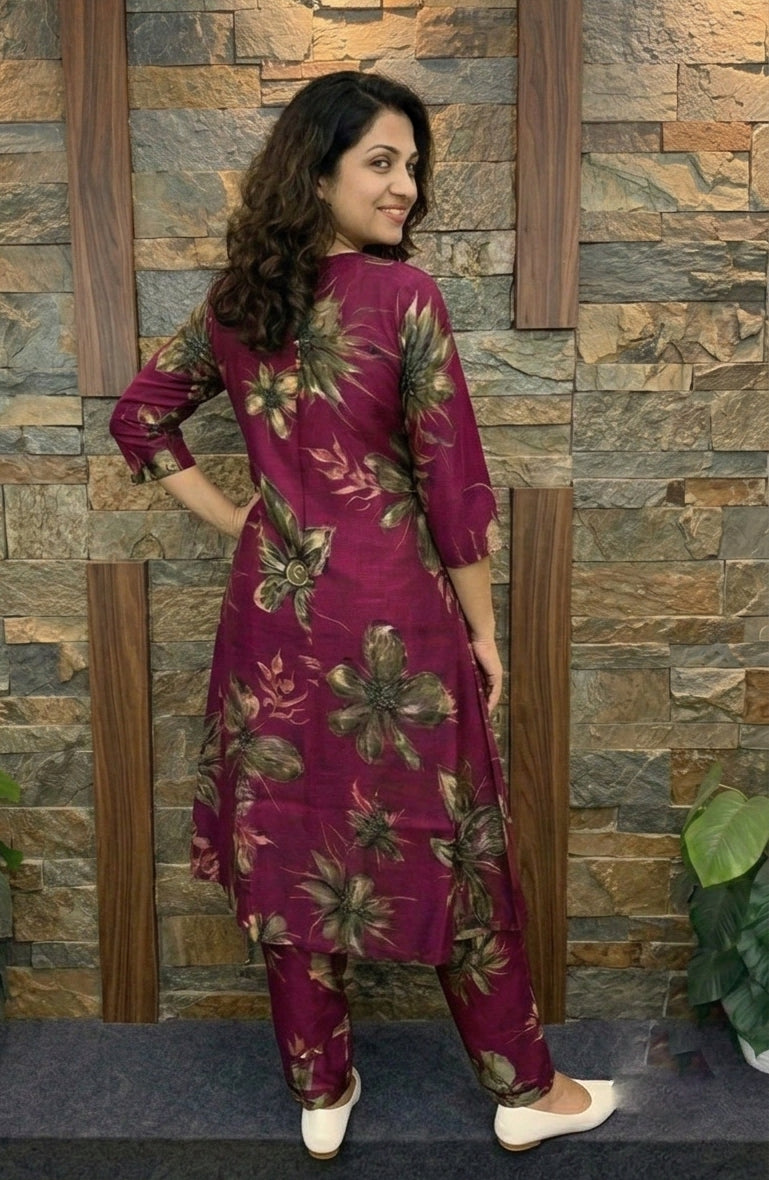 Kudbi's Samira Stylish Co-ords Set for this season.