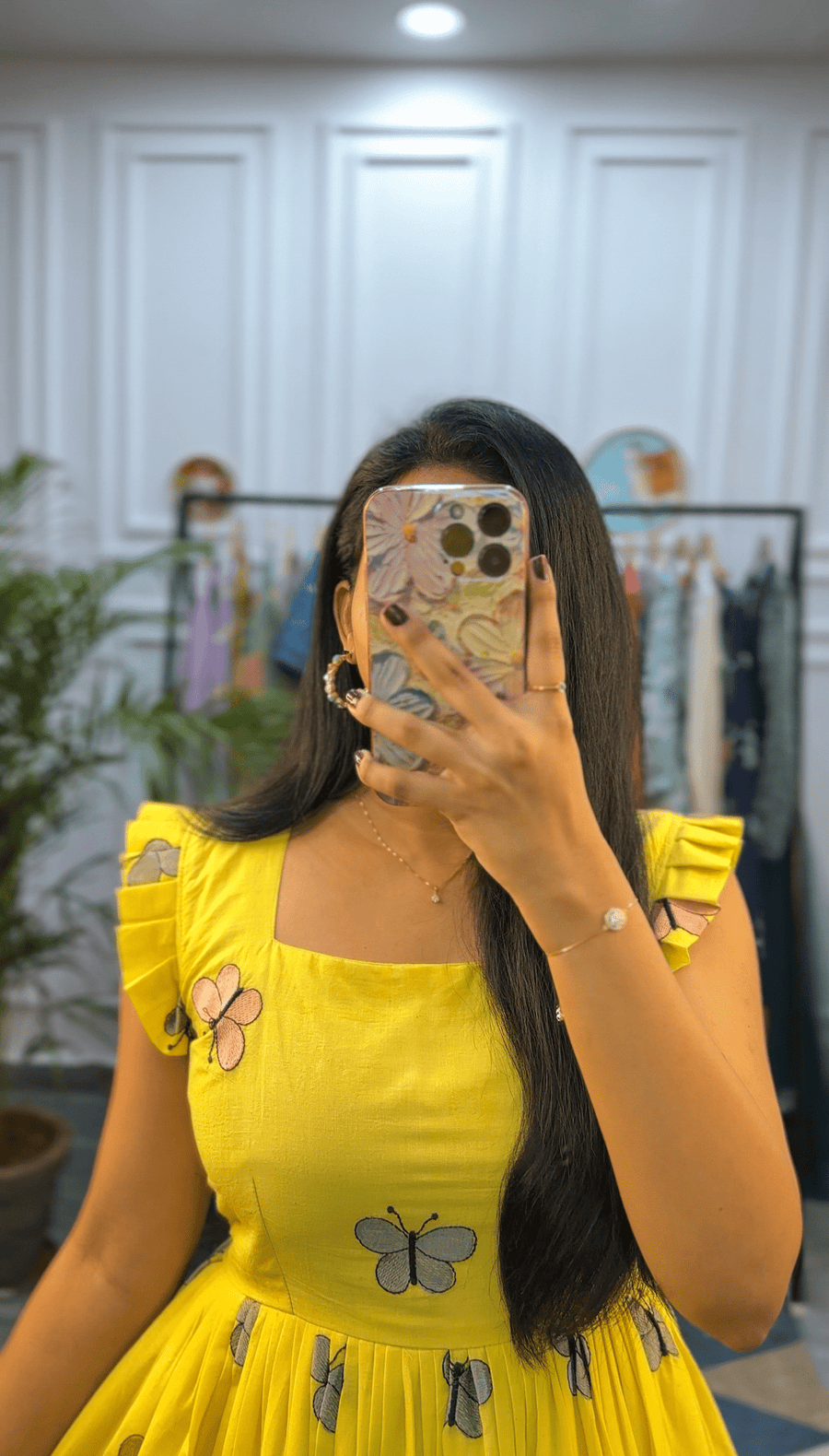Kudbi's Butterfly Cotton Frock Style
