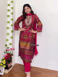 Dehlif Designer Fancy Suit Set with Dupatta