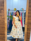 Kudbi's Butterfly Cotton Frock Style