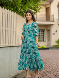 Kudbi Jiyaa Stylish Print Gown For Women.