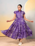 Saajida Trendy Style Collared Frock.