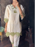 Leaf Pure Cotton Co-ords Set by Designer