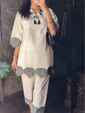 Leaf Pure Cotton Co-ords Set by Designer