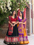 Kudbi Designer Traditional Patola Print Lehenga Choli Set with Dupatta for Women