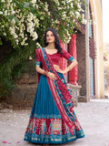 Kudbi Designer Traditional Patola Print Lehenga Choli Set with Dupatta for Women