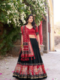 Kudbi Designer Traditional Patola Print Lehenga Choli Set with Dupatta for Women