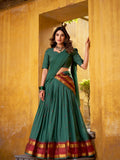 Kudbi Pure Chanderi Zari Weaving Lehenga Choli Set with Dupatta | Festive & Wedding Wear for Women