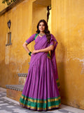 Kudbi Pure Chanderi Zari Weaving Lehenga Choli Set with Dupatta | Festive & Wedding Wear for Women
