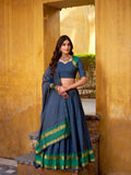 Kudbi Pure Chanderi Zari Weaving Lehenga Choli Set with Dupatta | Festive & Wedding Wear for Women