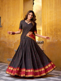 Kudbi Pure Chanderi Zari Weaving Lehenga Choli Set with Dupatta | Festive & Wedding Wear for Women