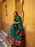 Kudbi Pure Chanderi Zari Weaving Lehenga Choli Set with Dupatta | Festive & Wedding Wear for Women