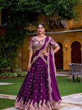 Kudbi VRUSHEE Rangoli Crush Embroidered Lehenga Choli Set – Designer Festive Wear for Women