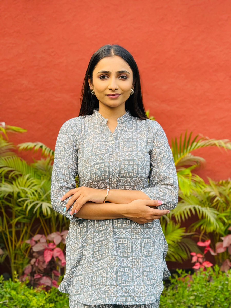 Kudbi's Sitara Fancy Printed Co-ord Set Pair For Women.