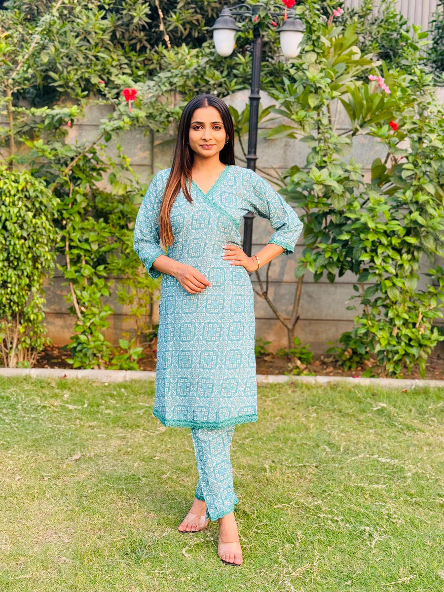 Kudbi's Sitara Fancy Printed Co-ord Set Pair For Women.