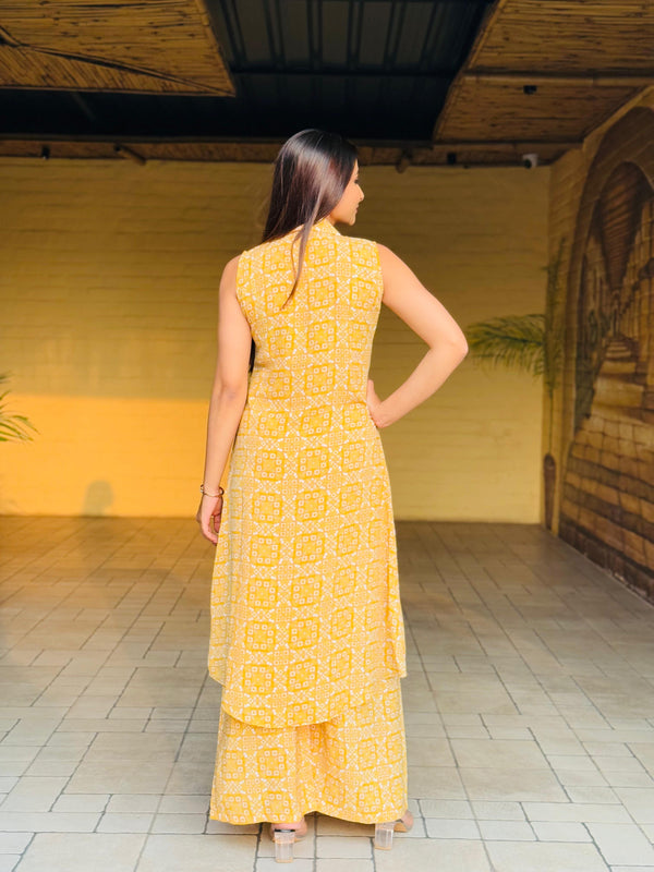 Kudbi's Yamika Fancy Printed Co-ord Set Plazzo Pair For Women.