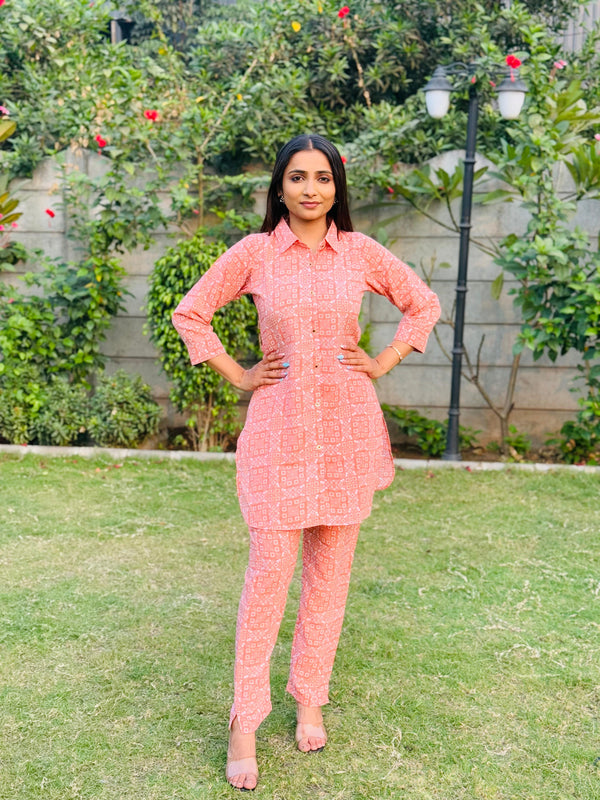 Kudbi's Sitara Fancy Printed Co-ord Set Pair For Women.