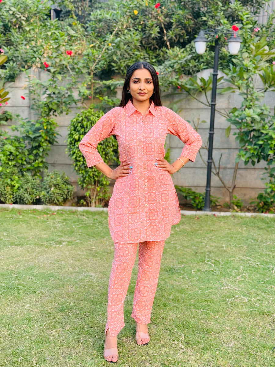 Kudbi's Sitara Fancy Printed Co-ord Set Pair For Women.
