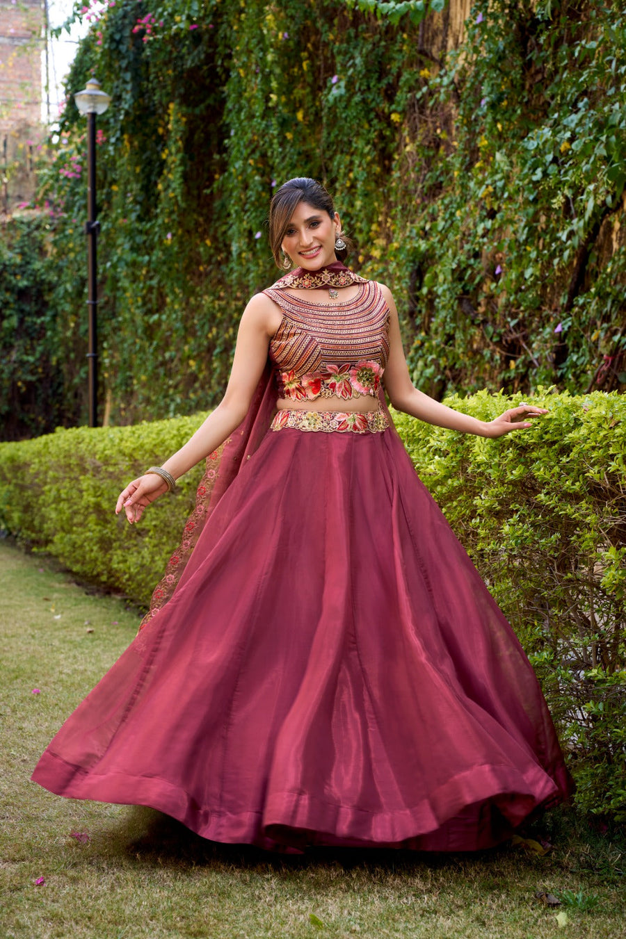 Kudbi Elvina Embroidered Lehenga Choli Set | Festive & Wedding Wear for Women