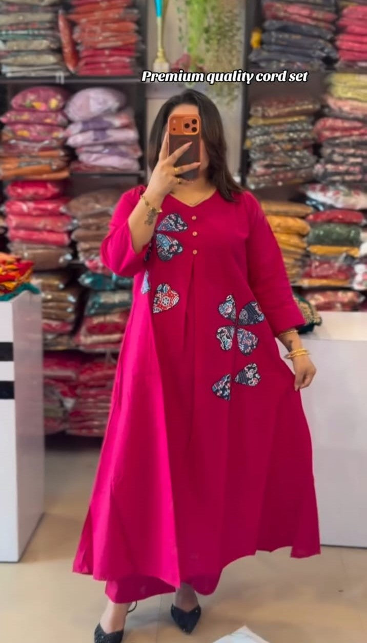 Kudbi's Love-Leaf Cotton Co-ords Set