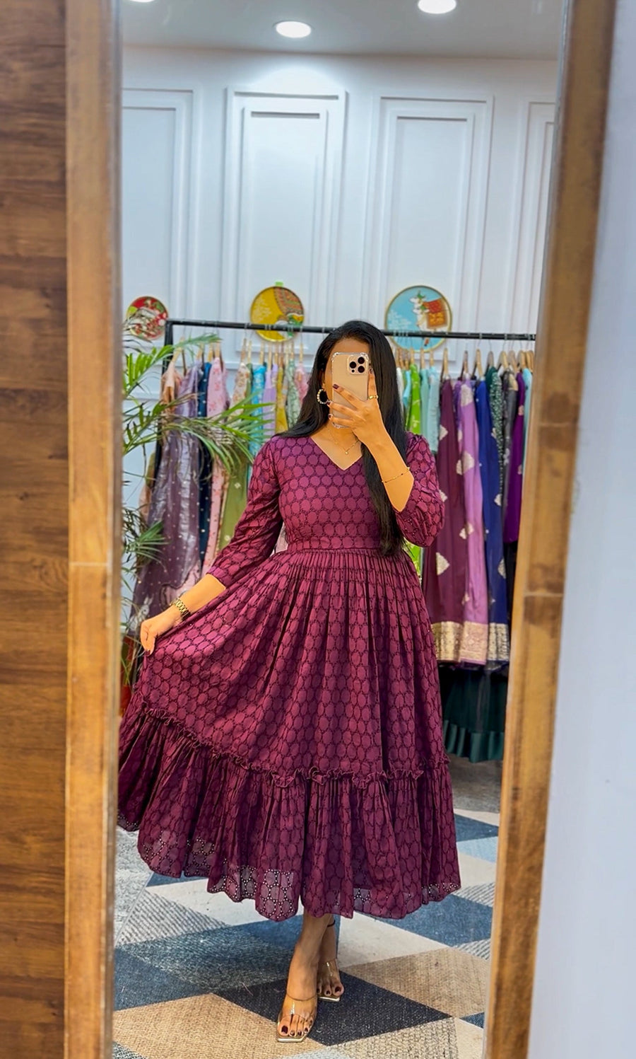 Kudbi's Hakoba Fancy Frock Style.