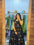 Kudbi's Butterfly Cotton White Frock Style