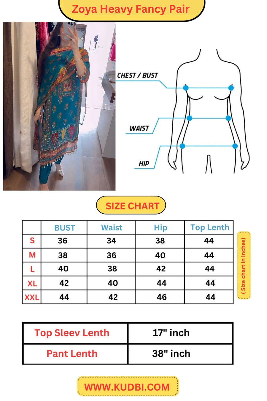 Zoya Heavy Fancy Pair with Dupatta set.