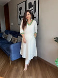 Aabha Pure Khadi Cotton Color Threads work pair set